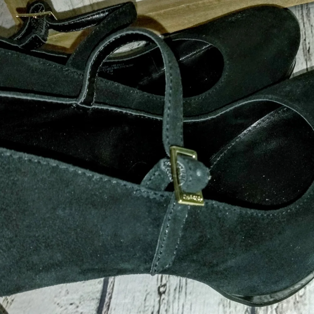 Calvin Klein Black Suede Stiletto Dress Pumps - Picture 6 of 13